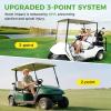 image10L0L 4 Passenger 22 Golf Cart Seat Belt Kit for EZGO Yamaha Club Car Fits Front Rear Seat with Bracket3 pointfits EZGO TXT  Club Car DS  Precedent