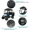 image10L0L 4 Passenger Golf Cart Driving Enclosure for Club Car Precedent with Short Roof Up to 57quot 4Sided Clear Window 600D Rain Cover All Weather Windproof Waterproof