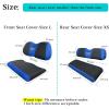 image10L0L 4 Passenger Golf Cart Seat Covers Front Rear Seat Cover Set for Yamaha G29 Drive Club Car Precedent and Club Car DS Model Made of 3D Air Mesh Polyester Fabric Breathable Washable  GreyBlack  Blue