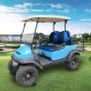 image10L0L 4 Passenger Golf Cart Seat Covers Front Rear Seat Cover Set for Yamaha G29 Drive Club Car Precedent and Club Car DS Model Made of 3D Air Mesh Polyester Fabric Breathable Washable  GreyBlack  Blue
