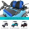 image10L0L 4 Passenger Golf Cart Seat Covers Front Rear Seat Cover Set for Yamaha G29 Drive Club Car Precedent and Club Car DS Model Made of 3D Air Mesh Polyester Fabric Breathable Washable  GreyBlack  Blue
