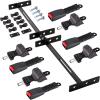 image10L0L 4PCS Universal Retractable Golf Cart Seat Belt Kit with Bracket for Yamaha EZGO Club Car
