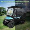 image10L0L 4Passengers Golf Cart Driving Enclosure for Club Car Precedent Clear Window Rain Cover All Weather Waterproof Windproof Snowproof Storage Covers