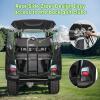 image10L0L 4Passengers Golf Cart Driving Enclosure for Club Car Precedent Clear Window Rain Cover All Weather Waterproof Windproof Snowproof Storage Covers