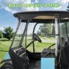 image10L0L 4Passengers Golf Cart Driving Enclosure for Club Car Precedent Clear Window Rain Cover All Weather Waterproof Windproof Snowproof Storage Covers