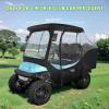 image10L0L 4Passengers Golf Cart Driving Enclosure for Club Car Precedent Clear Window Rain Cover All Weather Waterproof Windproof Snowproof Storage Covers