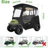 image10L0L Deluxe 2 Passenger Enclosure for Club Car Precedent Onward ampamp Tempo Golf Cart 4Sided Clear PVC Window Rain Cover with Zipper Entry