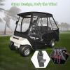image10L0L Golf Cart 4 Passenger Driving Enclosure for Club Car DS 4Sided Clear Window Rain Cover All Weather Waterproof Windproof Snowproof