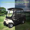 image10L0L Golf Cart 4 Passenger Driving Enclosure for Club Car DS 4Sided Clear Window Rain Cover All Weather Waterproof Windproof Snowproof