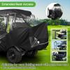 image10L0L Golf Cart 4 Passenger Enclosure for Club Car Precedent Short Roof 575quot Deluxe 600D Golf Cart Heavy Duty Rain Cover with 4 Zipped Doors Clear PVC Windows Latest Improved Version