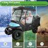 image10L0L Golf Cart 4 Passenger Enclosure for Club Car Precedent Short Roof 575quot Deluxe 600D Golf Cart Heavy Duty Rain Cover with 4 Zipped Doors Clear PVC Windows Latest Improved Version