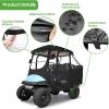 image10L0L Golf Cart 4 Passenger Enclosure for Club Car Precedent Short Roof 575quot Deluxe 600D Golf Cart Heavy Duty Rain Cover with 4 Zipped Doors Clear PVC Windows Latest Improved Version