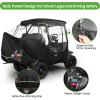 image10L0L Golf Cart 4 Passenger Enclosure for Club Car Precedent Short Roof 575quot Deluxe 600D Golf Cart Heavy Duty Rain Cover with 4 Zipped Doors Clear PVC Windows Latest Improved Version
