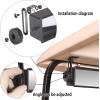 image10L0L Golf Cart 5 Panel Mirror 358quot HD Shatterproof Glass Mirrors for Golf Cart Club Car EZGO and Other Wide Angle Rear View Mirror