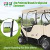 image10L0L Golf Cart Black Enclosure Cover for 2 Passenger EZGO TXT 4Sided Clear Window Rain Cover All Weather Waterproof WindproofBeige