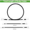 image10L0L Golf Cart Brake Cable Set 2PCS for Yamaha G8 G14 G16 G19 G20 G22 Gas and Electric Replaces Passenger Side OEM Part JF2F635110 ampamp Driver Side OEM Part JF2F634100