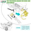 image10L0L Golf Cart Carburetor Fuel Pump Kit for 1991 EZGO TXT Marathon Medalist Freedom ST 4Cycle Models with 295cc Engines OEM 26645G01 26645G03 72840G01 26726G01 26727G01 72558G02 603901 17553
