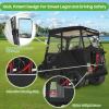 image10L0L Golf Cart Deluxe Enclosure for 2 Passenger Club Car Precedent ampamp Temo600D Windproof Waterproof 4Sided Protection Golf Buggy Keep Warm Cover Driving EnclosureRoof up to 59quot LBlackBlack