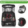 image10L0L Golf Cart Deluxe Enclosure for 2 Passenger Club Car Precedent ampamp Temo600D Windproof Waterproof 4Sided Protection Golf Buggy Keep Warm Cover Driving EnclosureRoof up to 59quot LBlackBlack