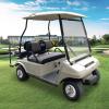 image10L0L Golf Cart Front Rear Seat Cover Set for EZGO TXT RXV ampamp Club Car DS 2000upFlat Backrest Made w 3D Air Mesh Polyester Fabric Breathable WashableGrey  Black
