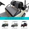 image10L0L Golf Cart Front Rear Seat Cover Set for EZGO TXT RXV ampamp Club Car DS 2000upFlat Backrest Made w 3D Air Mesh Polyester Fabric Breathable WashableGrey  Black