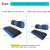 image10L0L Golf Cart Front Rear Seat Cover Set for EZGO TXT RXV ampamp Club Car DS 2000upFlat Backrest Made w 3D Air Mesh Polyester Fabric Breathable WashableBlack  Blue