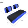 image10L0L Golf Cart Front Seat Covers for Yamaha G2G9G16G19G22 ampamp Club Car DS Pre2000  Breathable Polyester Mesh Washable AntiScratch  OEM Replacement ToolFree InstallationBlackDark Blue