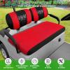 image10L0L Golf Cart Front Seat Covers for Yamaha G2G9G16G19G22 ampamp Club Car DS Pre2000  Breathable Polyester Mesh Washable AntiScratch  OEM Replacement ToolFree InstallationBlackRed