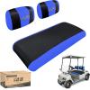 image10L0L Golf Cart Front Seat Covers for Yamaha G2G9G16G19G22 ampamp Club Car DS Pre2000  Breathable Polyester Mesh Washable AntiScratch  OEM Replacement ToolFree InstallationBlackDark Blue