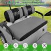 image10L0L Golf Cart Front Seat Covers for Yamaha G2G9G16G19G22 ampamp Club Car DS Pre2000  Breathable Polyester Mesh Washable AntiScratch  OEM Replacement ToolFree InstallationBlackGray