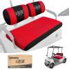 image10L0L Golf Cart Front Seat Covers for Yamaha G2G9G16G19G22 ampamp Club Car DS Pre2000  Breathable Polyester Mesh Washable AntiScratch  OEM Replacement ToolFree InstallationBlackRed