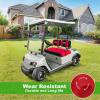 image10L0L Golf Cart Front Seat Covers for Yamaha G2G9G16G19G22 ampamp Club Car DS Pre2000  Breathable Polyester Mesh Washable AntiScratch  OEM Replacement ToolFree InstallationBlackRed