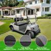 image10L0L Golf Cart Front Seat Covers for Yamaha G2G9G16G19G22 ampamp Club Car DS Pre2000  Breathable Polyester Mesh Washable AntiScratch  OEM Replacement ToolFree InstallationBlackGray