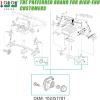 image10L0L Golf Cart Front Wheel Hub Assembly 2 PCS for Club Car DS ampamp Precedent 2003up OEM 102357701 with Hub BearingOil SealDust Cover