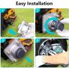 image10L0L Golf Cart Front Wheel Hub Assembly 2 PCS for Club Car DS ampamp Precedent 2003up OEM 102357701 with Hub BearingOil SealDust Cover