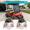 image10L0L Golf Cart Front Wheel Hub Assembly 2 PCS for Club Car DS ampamp Precedent 2003up OEM 102357701 with Hub BearingOil SealDust Cover