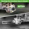 image10L0L Golf Cart Front Wheel Hub Assembly WHub BearingOil SealDust Cover for Yamaha G2G8G9G14G16G19G22G29 Drive Replace OEM JG5WF5111000JG5WF51100 Pack of 2