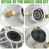 image10L0L Golf Cart Front Wheel Hub Assembly for Yamaha G2 G8 G9 G14 G16 G19 G22 G29 Gas or Electric Golf Cart JG5WF51110002