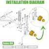 image10L0L Golf Cart Front Wheel Hub Assembly for Yamaha G2 G8 G9 G14 G16 G19 G22 G29 Gas or Electric Golf Cart JG5WF51110002