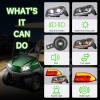 image10L0L Golf Cart Headlight Kit  12V36V48V Upgraded Daytime Running for Club Car Tempo with Turn Signal Brake and Hazard Light  Deluxe Golf Cart Street Legal Light Kit