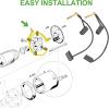 image10L0L Golf Cart Motor Brushes Set 36 ampamp 48Volt Fits Yamaha Electric G8 G9 G14 ampamp G16Club Car 1994up Golf Cart 2 Package