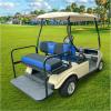 image10L0L Golf Cart Rear Flip Back Seat Cover for EZGO Club Car Yamaha 3D Air Mesh Fabric Breathable AntiSlip WashableBlue Black