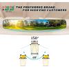 image10L0L Golf Cart Rear View Mirror for Yamaha EZGO Club Car 165quot Extra Wide 180 Degree Panoramic Rearview Mirror