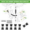 image10L0L Golf Cart Repair Bushing Kits  Golf Cart Front Rear End Repair Bushing Kits for Club Car DS 1993 Up  Front Suspension UpperLower Rear Kit with Leaf Spring Bushings Sleeve Kit
