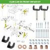 image10L0L Golf Cart Repair Bushing Kits  Golf Cart Front Rear End Repair Bushing Kits for Club Car DS 1993 Up  Front Suspension UpperLower Rear Kit with Leaf Spring Bushings Sleeve Kit