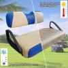 image10L0L Golf Cart Seat Covers for EZGO TXT RXV ampamp Club Car DS 2000up Breathable Air Mesh Fabric Washable  Red BlackBeigeblue