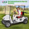 image10L0L Golf Cart Seat Covers for EZGO TXT RXV ampamp Club Car DS 2000up Breathable Air Mesh Fabric Washable  Red BlackRedblack