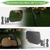 image10L0L Golf Cart Side Rear View Mirror Set With Turn Signals Compactible with EZGO Club Car Yamaha Gas ampamp Electric Golf Carts