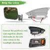 image10L0L Golf Cart Side Rear View Mirror Set With Turn Signals Compactible with EZGO Club Car Yamaha Gas ampamp Electric Golf Carts