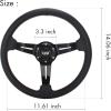 image10L0L Golf Cart Steering Wheel Universal Design Fit Yamaha EZGO RXV ampamp TXT Club Car DS Club Car Precedent Tempo Most Golf CartCarbon black
